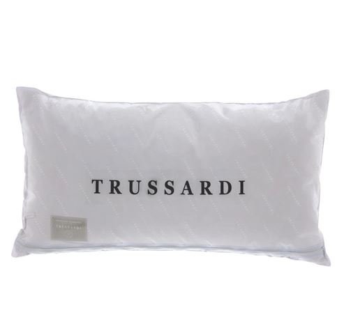Travesseiro Toque de Pluma 233 Fios Trussardi Branco 50 x 90 cm