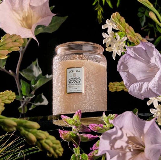 Vale Pote Vidro G 100H Jasmine Midnight Blooms Voluspa