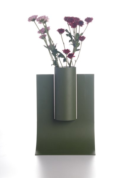 Vaso Col Ramalhete N.2 Baixo Verde Iludi Design 27cm