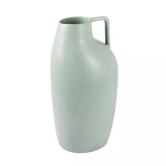 Vaso em Cerâmica G Lucatti Verde 40 x 19 cm