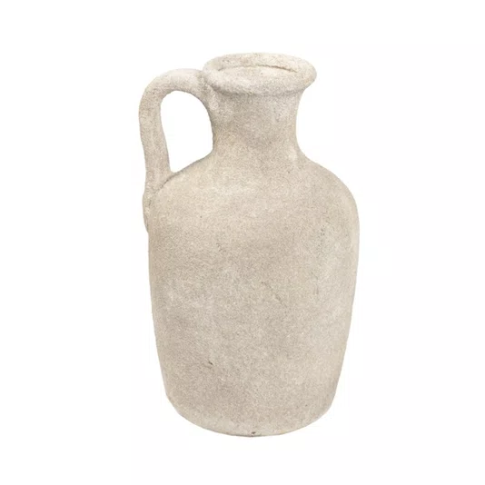 Vaso em Cerâmica Lucatti Cinza 26 x 14 cm