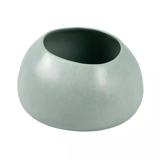 Vaso em Cerâmica P Lucatti Verde 13 x 18 cm
