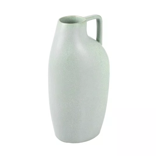 Vaso em Cerâmica P Lucatti Verde 31 x 14 cm