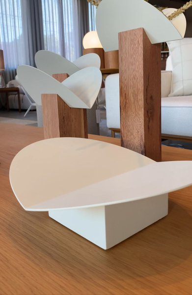 Vaso G Cangaço Iludi Design Natural e Branco Fosco