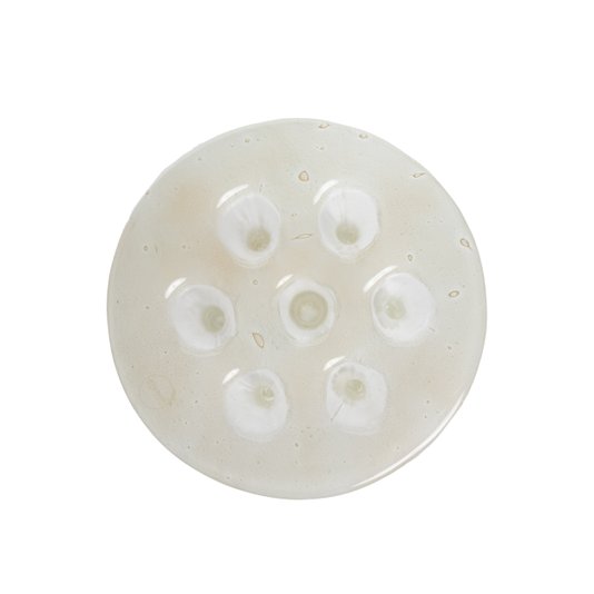 Vaso Gotas Em Vidro Mel 26 cm