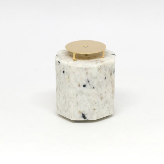 Vaso Itá Sol Prisma Nara Ota Branco