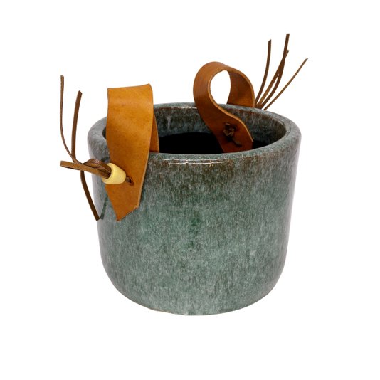Vaso Mikonos P Antica Verde 22 x 25 cm