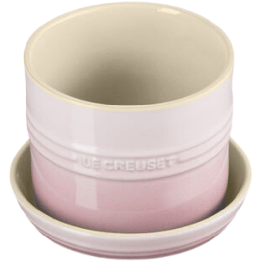 Vaso Para Ervas Com Bandeja Le Creuset Shell Pink 14 cm