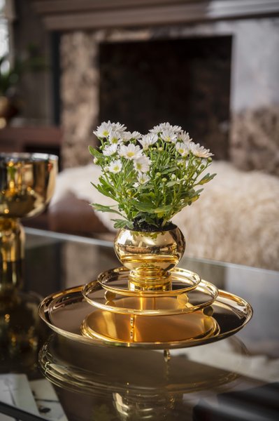 Vaso Paz Ouro Riva Prataria 24K