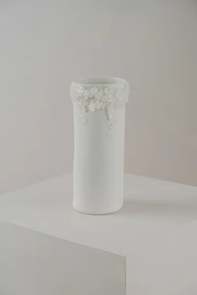 Vaso Série Superficie com Cristal Transparente Atelier Le Motif 25 cm