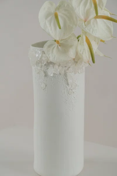 Vaso Série Superficie com Cristal Transparente Atelier Le Motif 25 cm