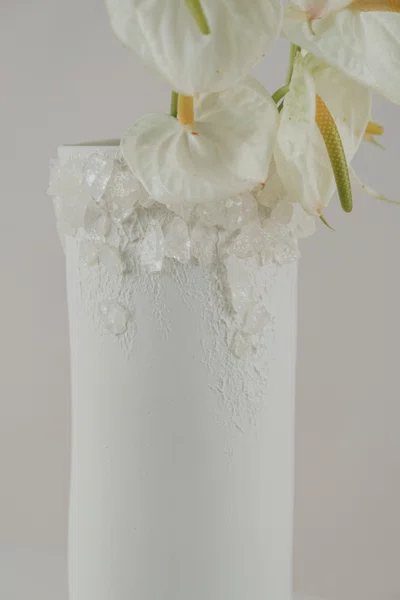 Vaso Série Superficie com Cristal Transparente Atelier Le Motif 25 cm