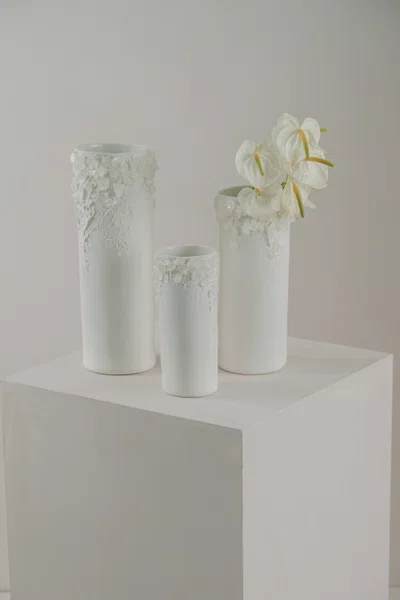 Vaso Série Superficies com Cristal Transparente Atelier Le Motif 20 cm