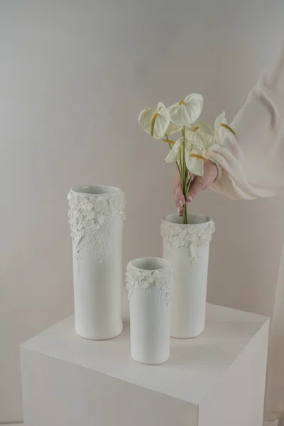 Vaso Série Superficies com Cristal Transparente Atelier Le Motif 20 cm
