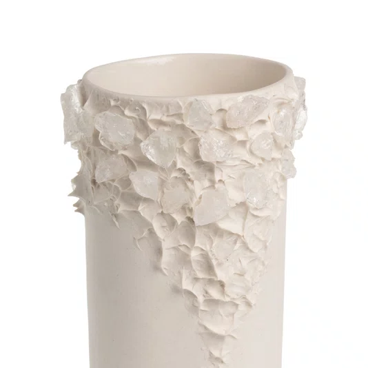 Vaso Série Superficies com Cristal Transparente Atelier Le Motif 20 cm