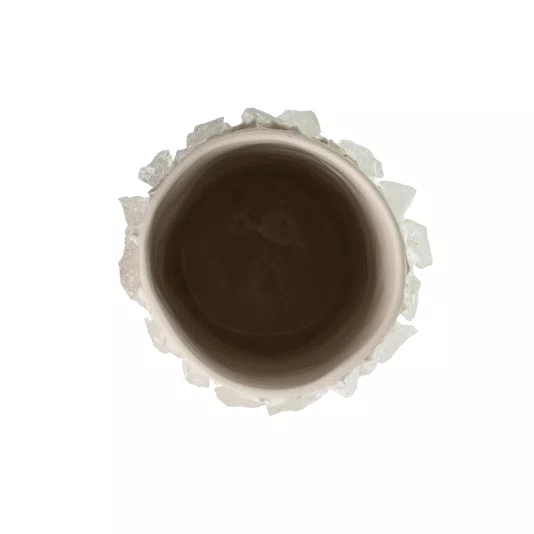 Vaso Série Superficies com Cristal Transparente Atelier Le Motif 20 cm