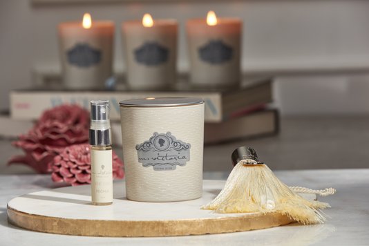 Vela Aromática com Fósforo Lux Peônia M.Victoria 190 g
