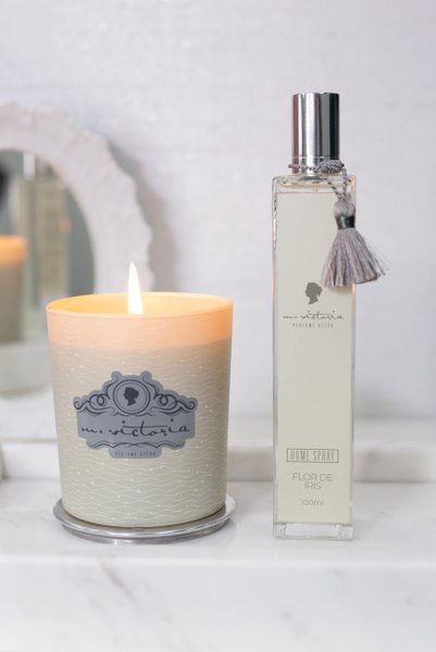 Vela Aromática com Fósforo Lux Peônia M.Victoria 190 g
