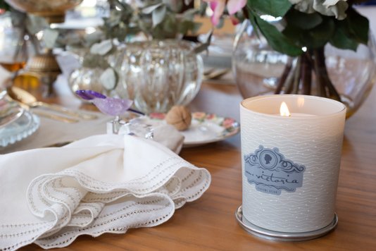 Vela Aromática com Fósforo Lux Peônia M.Victoria 190 g