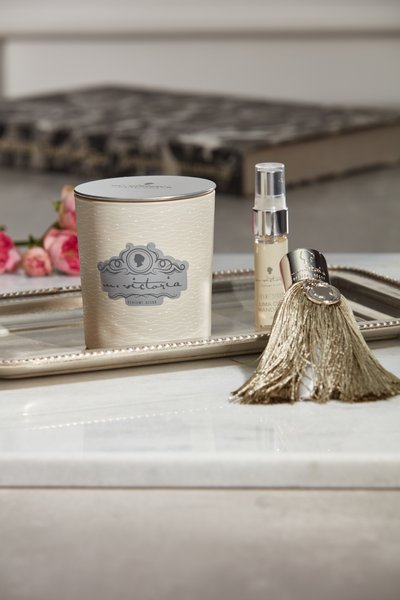 Vela Aromática com Fósforo Lux Orquídea Negra M.Victoria 190 g