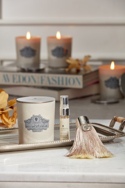 Vela Aromática com Fósforo Lux Orquídea Negra M.Victoria 190 g