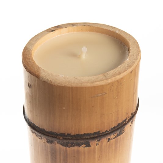 Vela Bambu Natural PP Sweet Home Decor