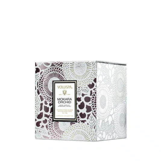 Vela Copo De Vidro Clássico Mokara Orchid Voluspa 60 Horas