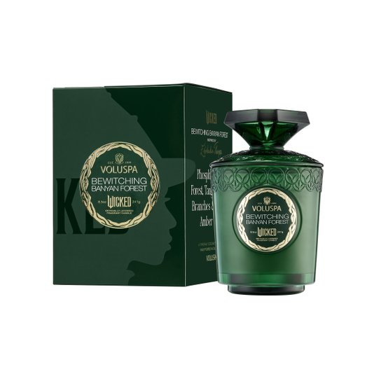 Vela Copo De Vidro Wicked Bewitching Banyan Forest Voluspa 60 Horas
