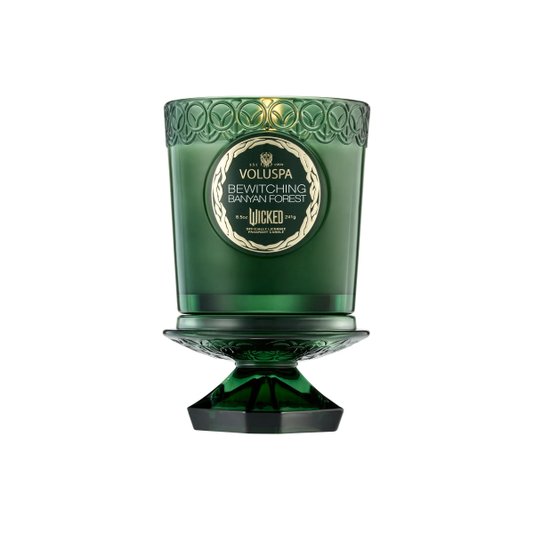 Vela Copo De Vidro Wicked Bewitching Banyan Forest Voluspa 60 Horas