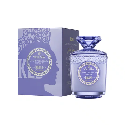 Vela Copo Wicked Cherry Blossom Bubble Voluspa 60 Horas
