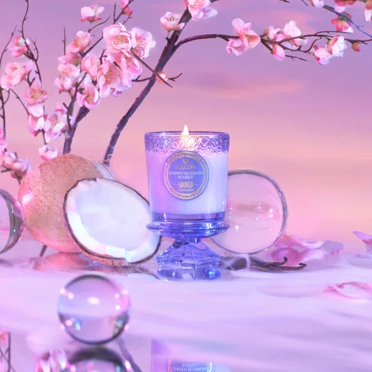 Vela Copo Wicked Cherry Blossom Bubble Voluspa 60 Horas