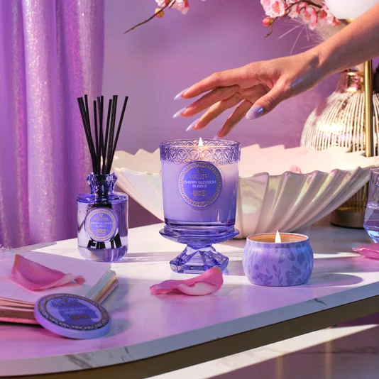 Vela Copo Wicked Cherry Blossom Bubble Voluspa 60 Horas