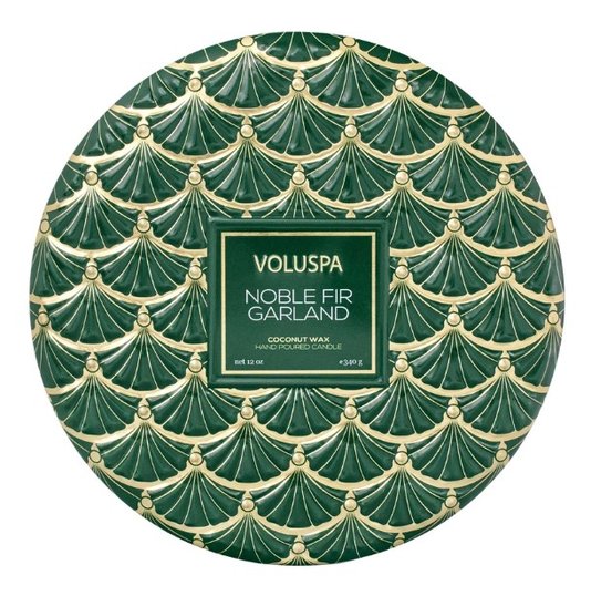 Vela Lata 3 Pavios 60H Noble Fir Garland