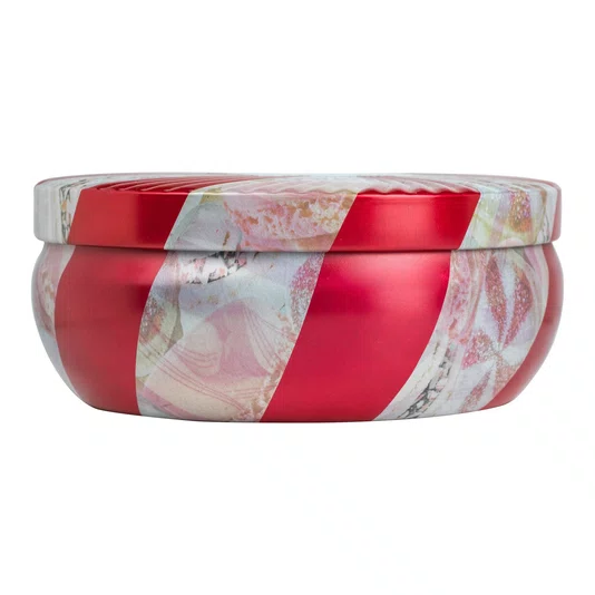 Vela Lata 3 Pavios Crushed Candy Cane Voluspa 60 Horas