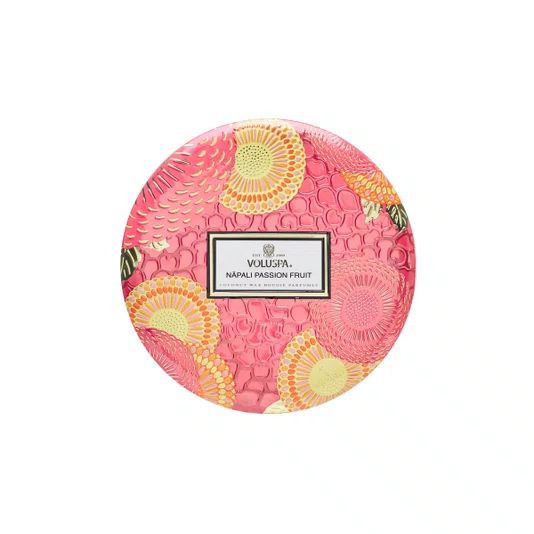 Vela Lata 3 Pavios Napoli Passion Fruit Voluspa 60 Horas