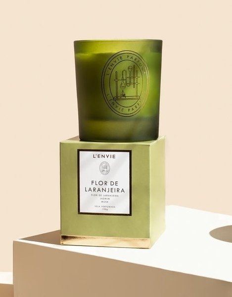 Vela Perfumada Flor de Laranjeira Lenvie 210 g