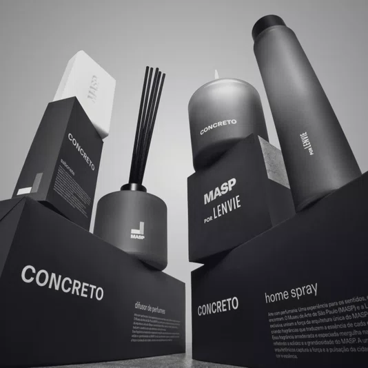 Vela Perfumada Masp Lenvie Concreto 170 g