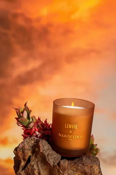 Vela Perfumada Terra do Sol Água De Coco Lenvie 210 g