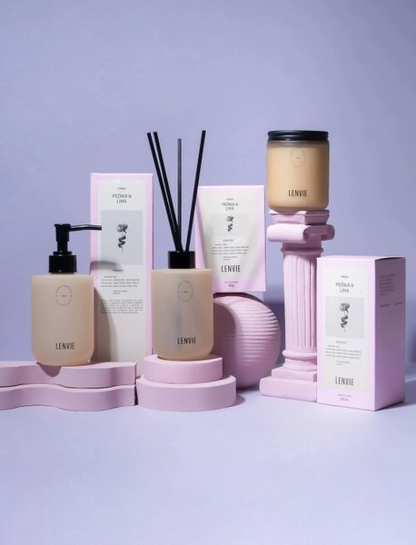 Vela Perfumada Urban Lenvie Peônia & Lima 190 g