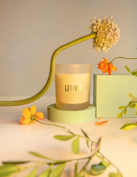Vela Perfumada Vanilla Bloom PatBo Lenvie 210g