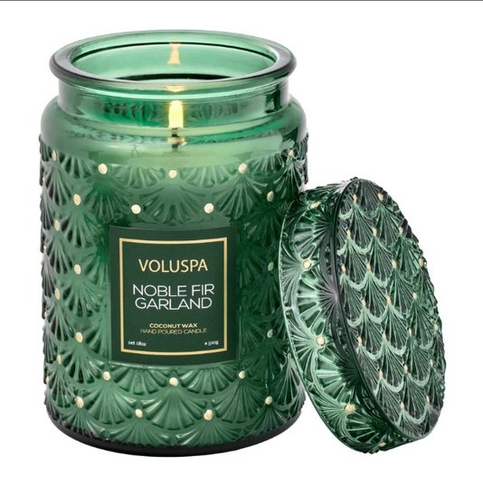 Vela Pote Vidro G 100H Noble Fir Garland Voluspa