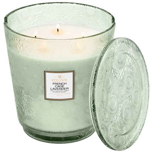 Vela Pote de Vidro 5 Pavios French Cade Lavender Voluspa +250 Horas