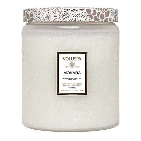 Vela Pote de Vidro Luxe Mokara Voluspa 140 Horas