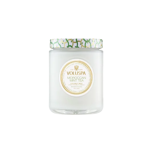 Vela Pote de Vidro Maison Moroccan Mint Tea Voluspa 100 Horas
