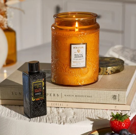 Vela Pote Vidro G 100H Baltic Amber