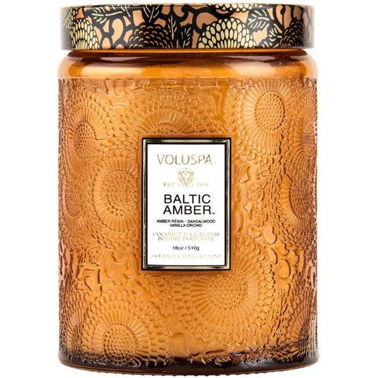 Vela Pote Vidro G 100H Baltic Amber