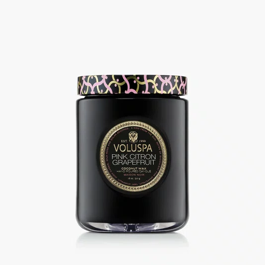 Vela Pote Vidro G 100H Maison Pink Citron Graperfruit Voluspa
