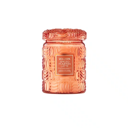 Vela Pote Vidro G Spiced Pumpkin Latte Voluspa 100 Horas