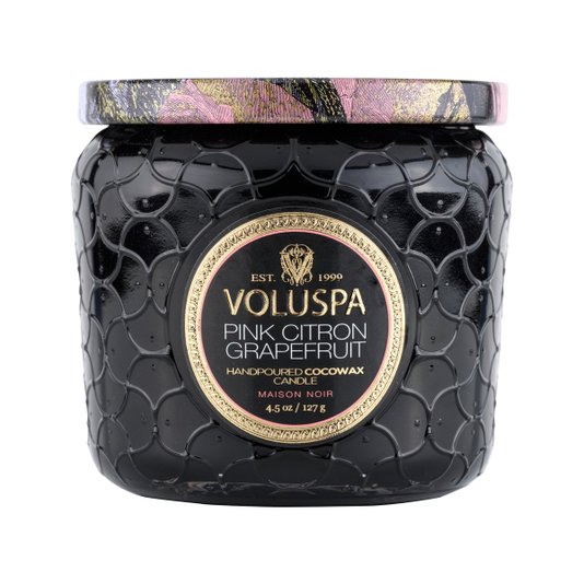 Vela Pote Vidro Pink Citron Grapefruit Voluspa 35 Horas