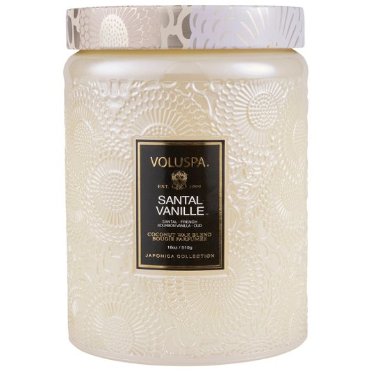 Vela Pote Vidro Santal Vanille Voluspa 100 Horas